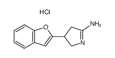 4-Benzofuran-2-yl-4,5-dihydro-3H-pyrrol-2-ylamine; hydrochloride Structure