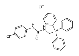 ((3-(4-chlorophenyl)ureido)methyl)triphenylphosphonium chloride Structure