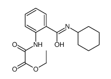 ethyl 2-[2-(cyclohexylcarbamoyl)anilino]-2-oxoacetate Structure
