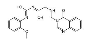 N-[(2-methoxyphenyl)carbamoyl]-2-[(4-oxoquinazolin-3-yl)methylamino]acetamide Structure