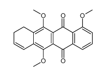 4,6,11-trimethoxy-7,8-dihydrotetracene-5,12-dione结构式