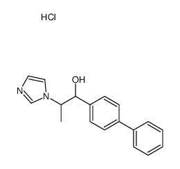 alpha-(1-(1-Imidazolyl)ethyl)-4-biphenylmethanol hydrochloride结构式