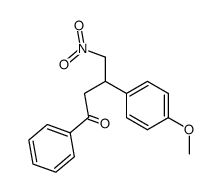 3-(4-methoxyphenyl)-4-nitro-1-phenylbutan-1-one结构式