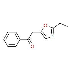 Ethanone, 2-(2-ethyl-5-oxazolyl)-1-phenyl- (9CI) Structure