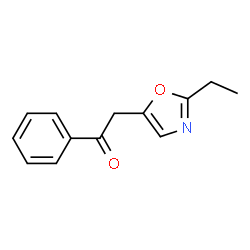 Ethanone, 2-(2-ethyl-5-oxazolyl)-1-phenyl- (9CI) structure