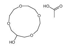 acetic acid,1,4,7,10-tetraoxacyclotridecan-12-ol结构式