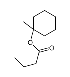 (1-methylcyclohexyl) butanoate结构式