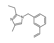 1-[(3-ethenylphenyl)methyl]-2-ethyl-4-methylimidazole Structure