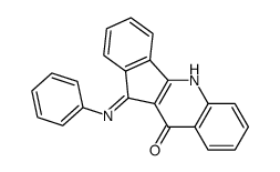 5,10-dihydro-11-(phenylimino)-11H-indeno[1,2-b]quinolin-10-one Structure