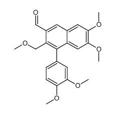 4-(3,4-dimethoxyphenyl)-6,7-dimethoxy-3-(methoxymethyl)-2-naphthaldehyde Structure