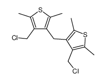 3,3'-methylenebis-(2,5-dimethyl-4-chloromethylthiophen)结构式