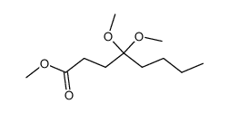 methyl 4,4-dimethoxyoctanoate Structure
