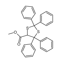 methyl 2,2,5,5-tetraphenyl-1,3-dithiolane-4-carboxylate结构式