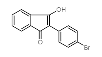 2-(4-溴苯基)-3-羟基-1H-茚-1-酮结构式