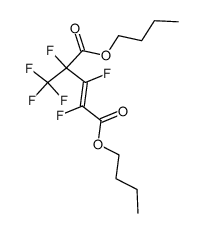 dibutyl trans-perfluoro(4-methyl-2-pentene)dioate Structure