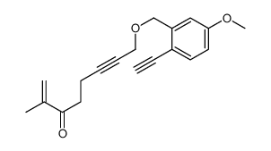 8-[(2-ethynyl-5-methoxyphenyl)methoxy]-2-methyloct-1-en-6-yn-3-one Structure