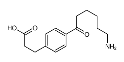 3-[4-(6-aminohexanoyl)phenyl]propanoic acid结构式