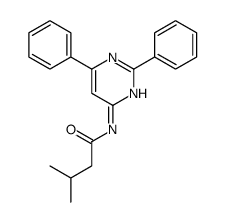 N-(2,6-diphenylpyrimidin-4-yl)-3-methylbutanamide Structure