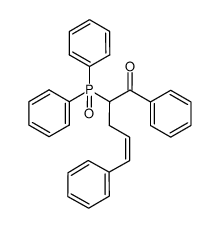 (Z)-1,5-diphenyl-2-diphenylphosphinoyl-pent-4-en-1-one Structure