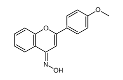2-(4-methoxyphenyl)-4H-chromen-4-one oxime结构式
