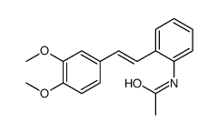 N-[2-[2-(3,4-dimethoxyphenyl)ethenyl]phenyl]acetamide结构式