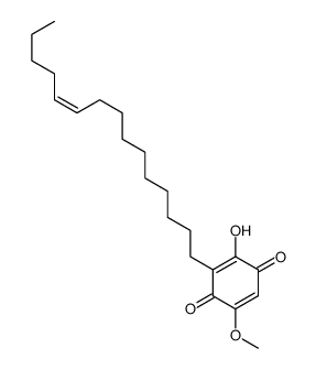 2,5-Cyclohexadiene-1,4-dione, 2-hydroxy-5-methoxy-3-(10-pentadecenyl)- , (Z)- picture