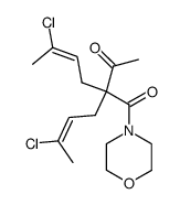 2,2-Bis-((E)-3-chloro-but-2-enyl)-1-morpholin-4-yl-butane-1,3-dione结构式