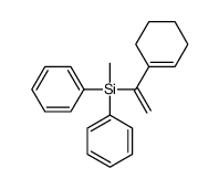 1-(cyclohexen-1-yl)ethenyl-methyl-diphenylsilane结构式