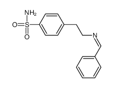 4-[2-(benzylideneamino)ethyl]benzenesulfonamide结构式
