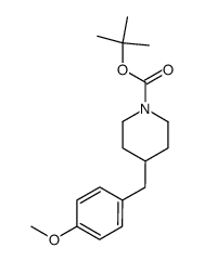 tert-butyl 4-(4-methoxybenzyl)piperidine-1-carboxylate Structure