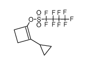 2-cyclopropyl-1-cyclobutenyl nonaflate结构式