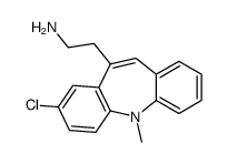 10-(2-Aminoethyl)-8-chloro-5-methyl-5H-dibenz(b,f)azepine结构式