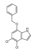 7-benzyloxy-4,5-dichloro-1H-indole Structure