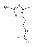 5-(acetoxyethyl)-2-amino-4-methylselenazole Structure