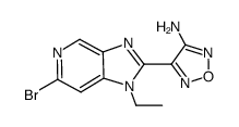 4-[6-bromo-1-ethyl-1H-imidazo[4,5-c]pyridin-2-yl]-1,2,5-oxadiazol-3-amine Structure