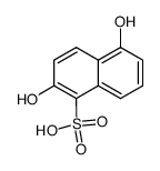 2,5-dihydroxy-naphthalene-1-sulfonic acid结构式