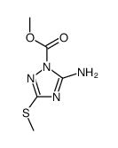 1H-1,2,4-Triazole-1-carboxylicacid,5-amino-3-(methylthio)-,methylester(9CI) picture