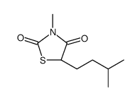 2,4-Thiazolidinedione, 3-methyl-5-(3-methylbutyl) Structure
