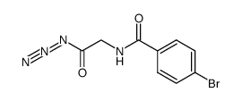 N-(4-bromo-benzoyl)-glycyl azide Structure