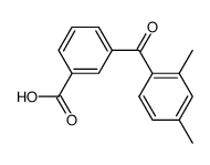 3-(2,4-dimethyl-benzoyl)-benzoic acid Structure