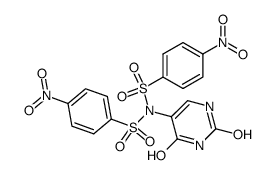 N-(2,4-dihydroxypyrimidin-5-yl)-4-nitro-N-((4-nitrophenyl)sulfonyl)benzenesulfonamide Structure