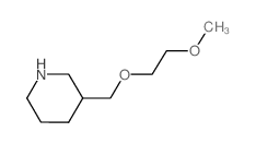 3-[(2-Methoxyethoxy)methyl]piperidine Structure