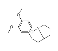 (2S,3aR)-2-(3,4-dimethoxyphenyl)-2,3,3a,4,5,6-hexahydropyrrolo[1,2-b][1,2]oxazole结构式