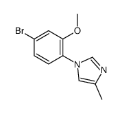 1-(4-BROMO-2-METHOXYPHENYL)-4-METHYL-1H-IMIDAZOLE Structure