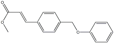 3-(4-Phenoxymethyl-phenyl)-acrylic acid methyl ester Structure