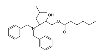 HEXANOIC ACID (2R,3S)-3-DIBENZYLAMINO-2-HYDROXY-5-METHYLHEXYL ESTER结构式