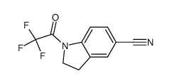 1-(2,2,2-trifluoroacetyl)-2,3-dihydro-1H-indole-5-carbonitrile Structure