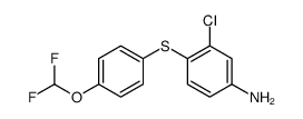 3-chloro-4-[4-(difluoromethoxy)phenyl]sulfanylaniline Structure