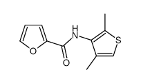 N-(2,4-dimethylthiophen-3-yl)furan-2-carboxamide结构式