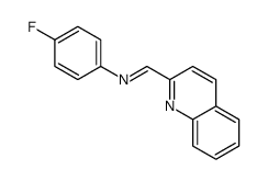 N-(4-fluorophenyl)-1-quinolin-2-ylmethanimine结构式